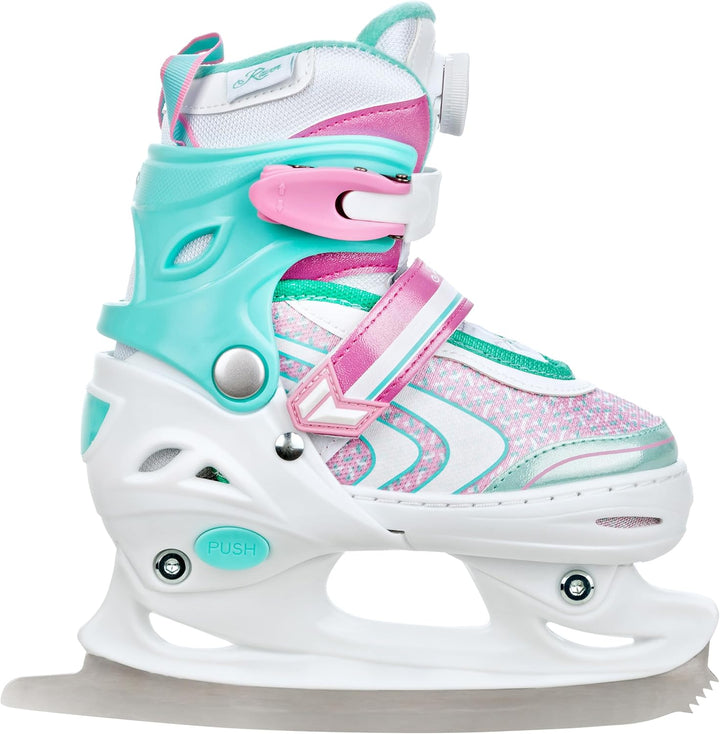RAVEN 4in1 Inline Skates Triskates Rollschuhe Schlittschuhe Inliner für Kinder Mädchen verstellbar 3