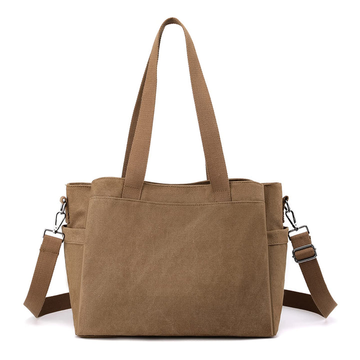 CORIOS Damen Schultertasche Canvas Handtasche Casual Tragetasche Grosse Kapazität Umhängetasche Mult