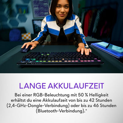 Alienware Tri-Mode kabellose Gaming Tastatur - AW920K (Dark Side of The Moon)