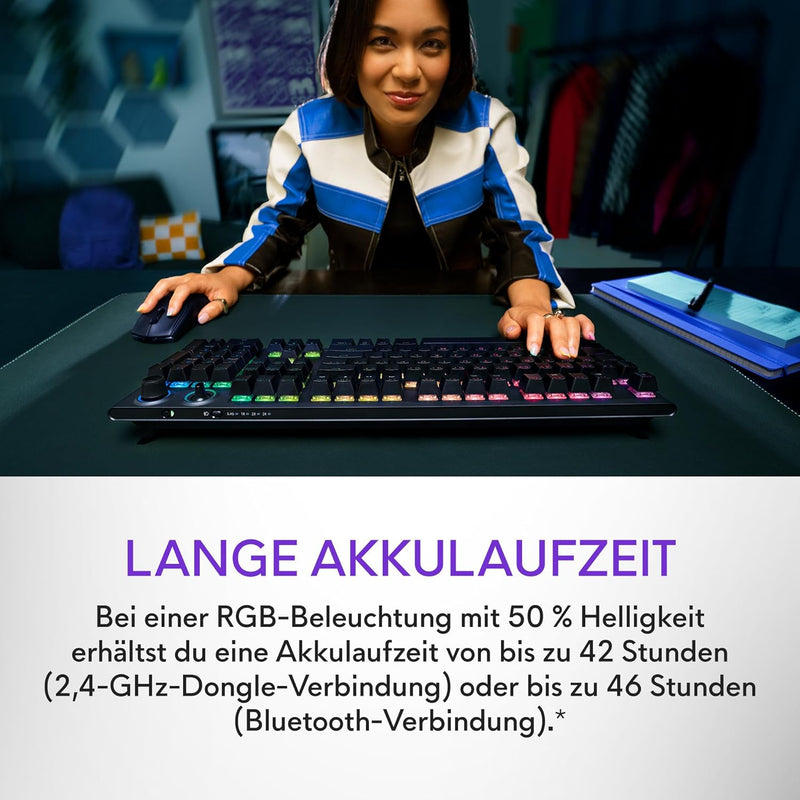 Alienware Tri-Mode kabellose Gaming Tastatur - AW920K (Dark Side of The Moon)