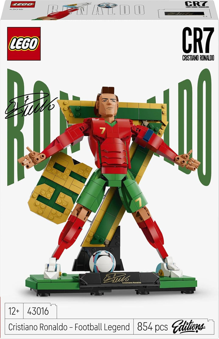 LEGO Editions Cristiano Ronaldo – Fussballlegende Spielzeug - 3D Figuren Modellbau - DIY Kinderzimme