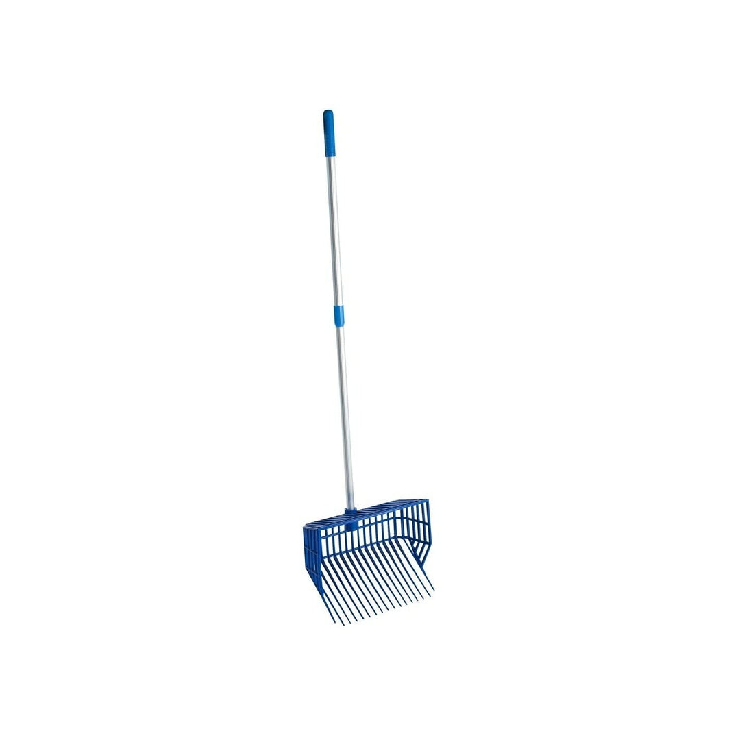 HIPPOTONIC Teleskopstiel für Mistgabelkopf, Aluminium/blau