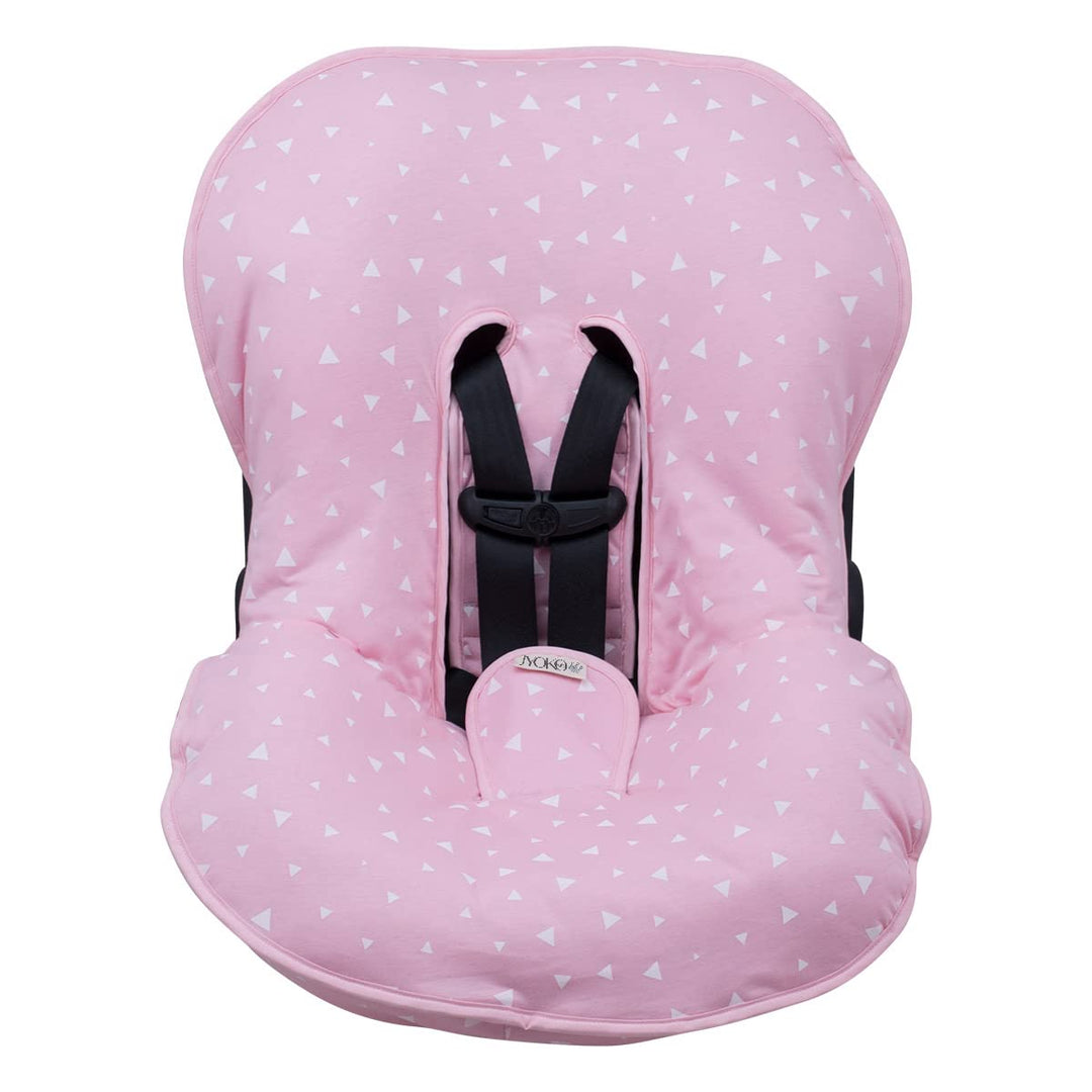 JYOKO Kids Abdecken Gepolsterte Universal für Babyschale (PINK Sparkles), PINK SPARKLES
