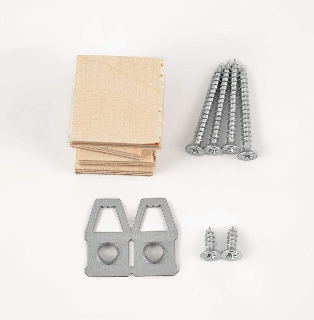 Stallmann Design Schattenfugenrahmen für Keilrahmen | 40x40 cm | weiss | MDF Rahmen für Leinwände mi