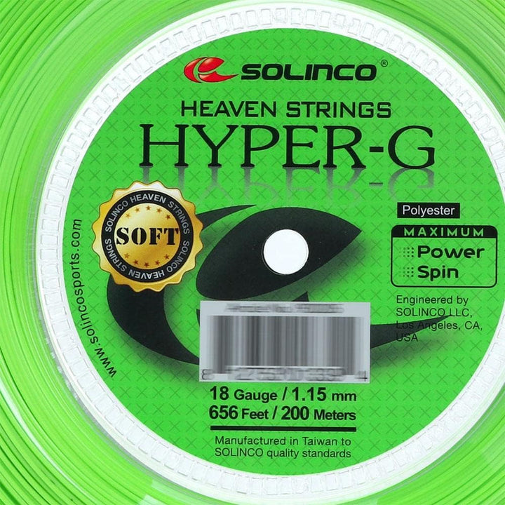 Solinco Hyper-G Soft Tennissaitenrolle 18, 18