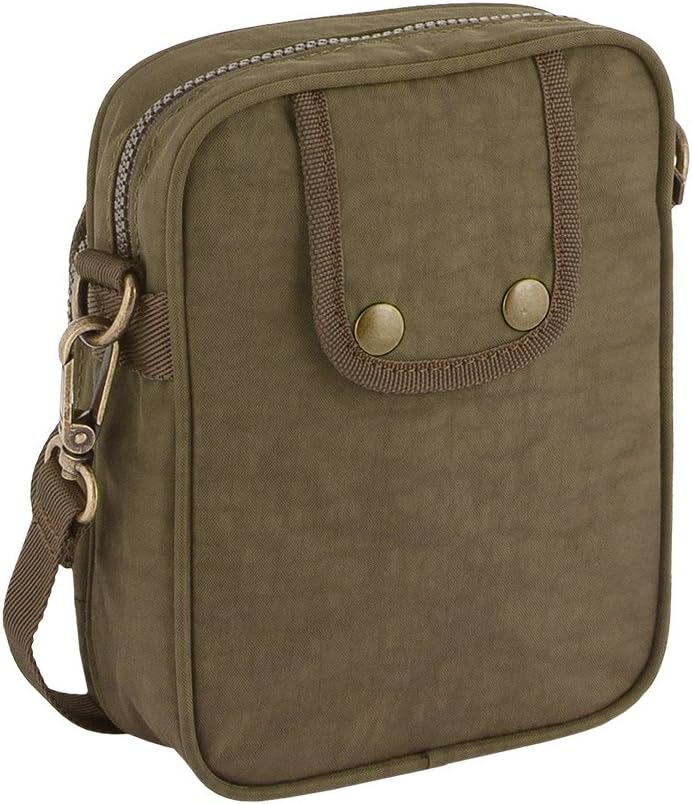 camel active bags Journey Herren Umhängetasche Crossbody Bag Klein 16 x 8 x 21,5 Khaki, 16 x 8 x 21,