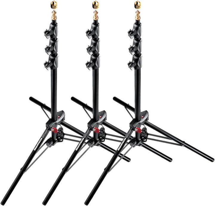 Manfrotto 1051bac-3 druckknopfstiel 9 Alu Mini Compact Ständer AC mit 4 Abschnitt und 3 aufstehen, 3