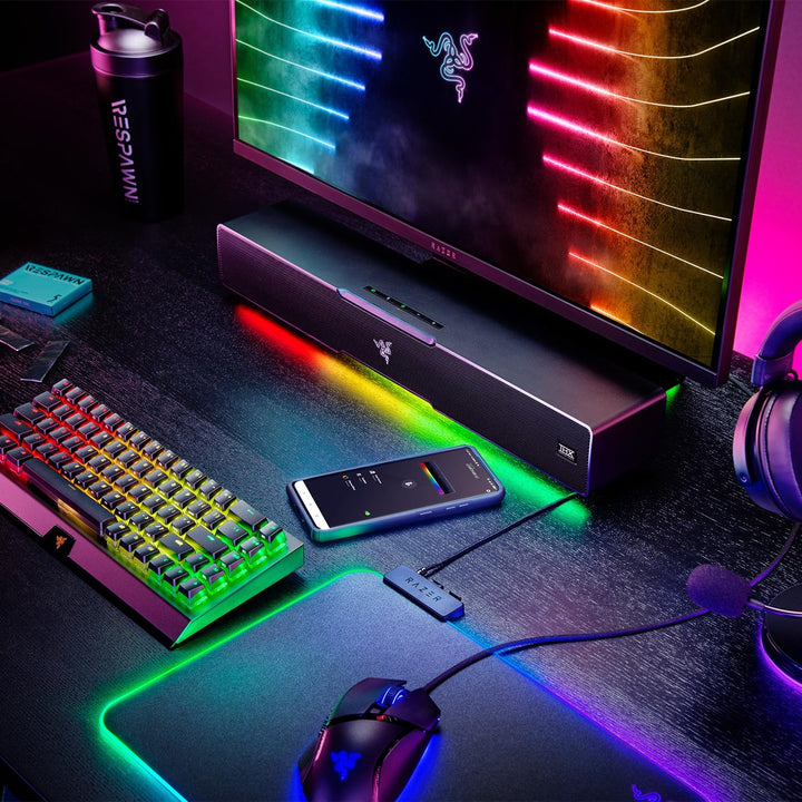 Razer Leviathan V2 - PC-Gaming-Soundbar (mit Dolby 5.1 Surround Sound, leistungsstarkem Subwoofer fü