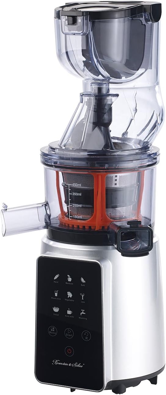 Rosenstein & Söhne Zubehör zu Gemüsehobel: Sorbet- und Eis-Aufsatz, passend für Slow-Juicer DSJ-200
