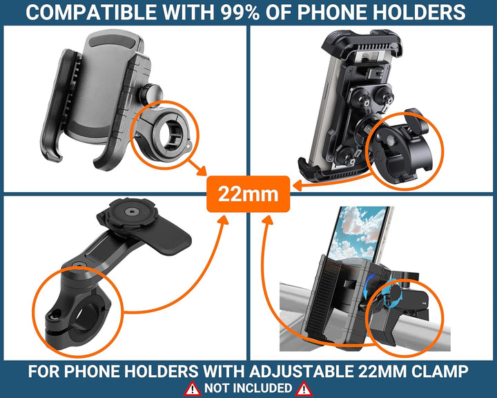 Smartphone/GPS Halterung für Honda Forza 125/250 / 300/350 2018-2023 Quad*lock Handyhalterung