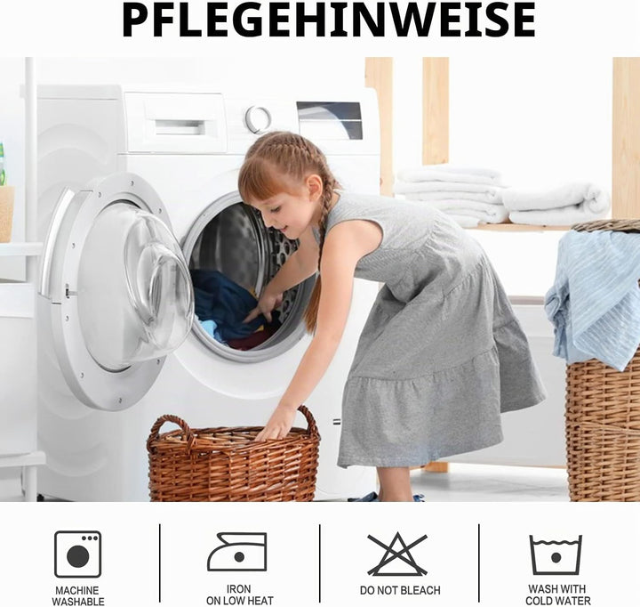 DWCN Blickdichte Vorhänge Verdunkelungsgardinen mit Ösen 2 Stücke Thermogardine für Wohnzimmer,Schla