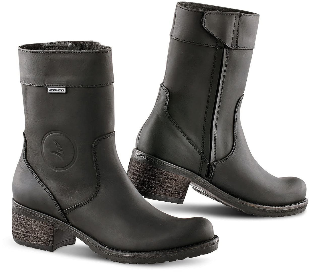 Falco Herren Stiefel FA Motorradstiefel 40 EU Schwarz, 40 EU Schwarz