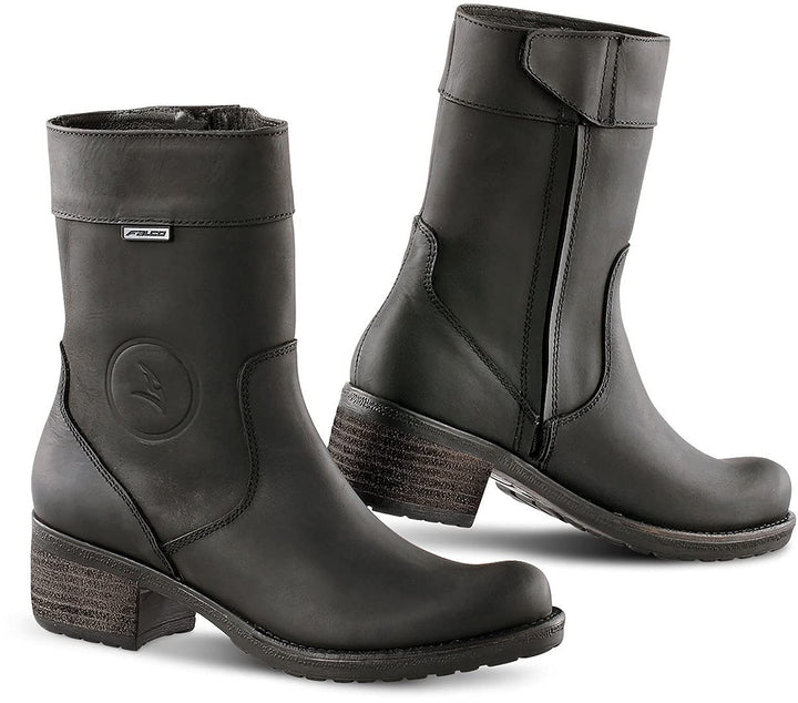 Falco Herren Stiefel FA Motorradstiefel, Schwarz