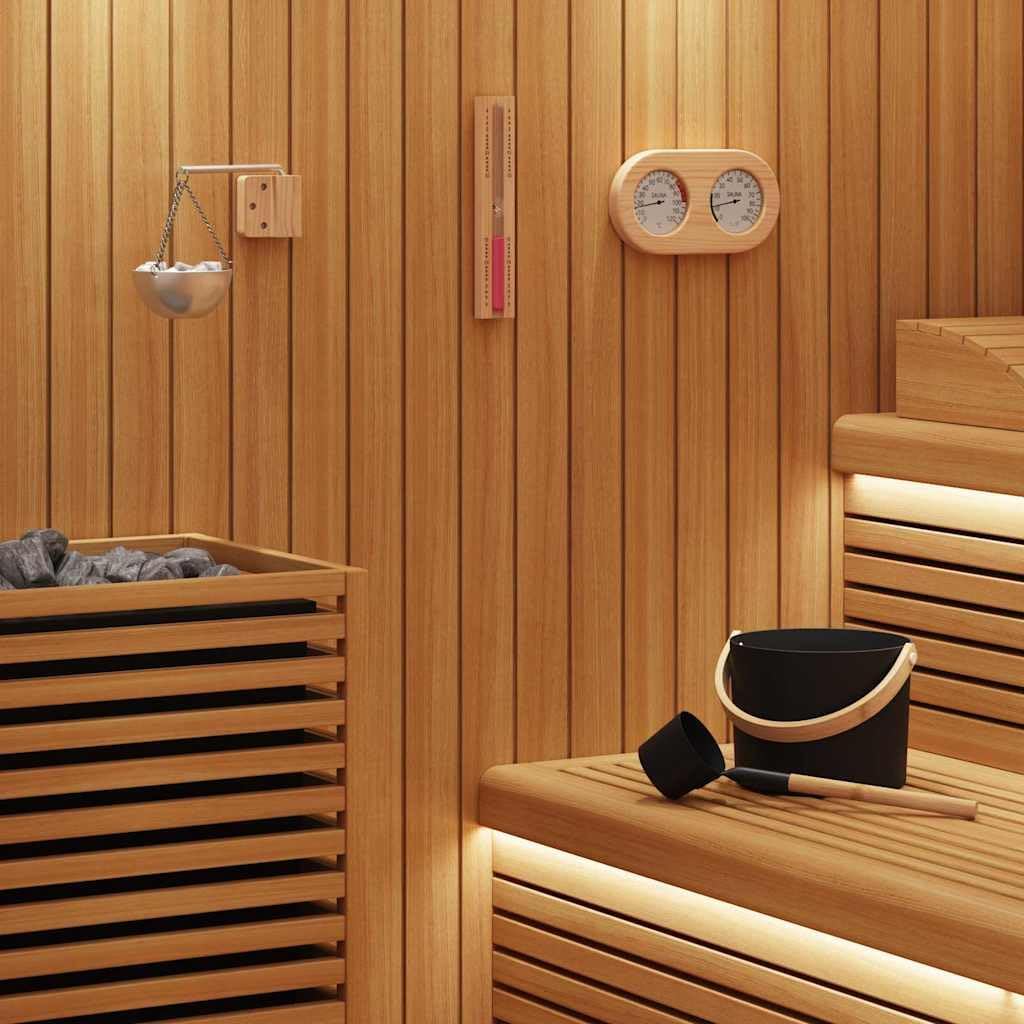 vidaXL Sauna Zubehör Set 5 pcs Schwarz, Badezimmer, zylindrisch, moderne Designideen für stylische u