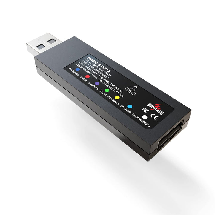 MAYFLASH Magic-S PRO 2 Wireless Bluetooth USB Adapter for PS4, Switch, macOS, Windows, Raspberry Pi,