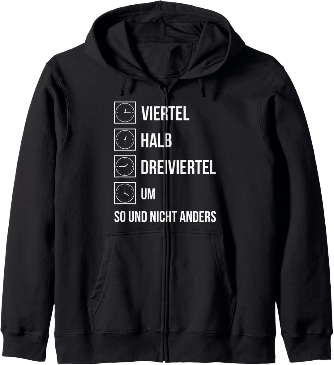Ostdeutsche Uhrzeit Geschenk Ossi Zeiten DDR Lustiger Spruch Kapuzenjacke