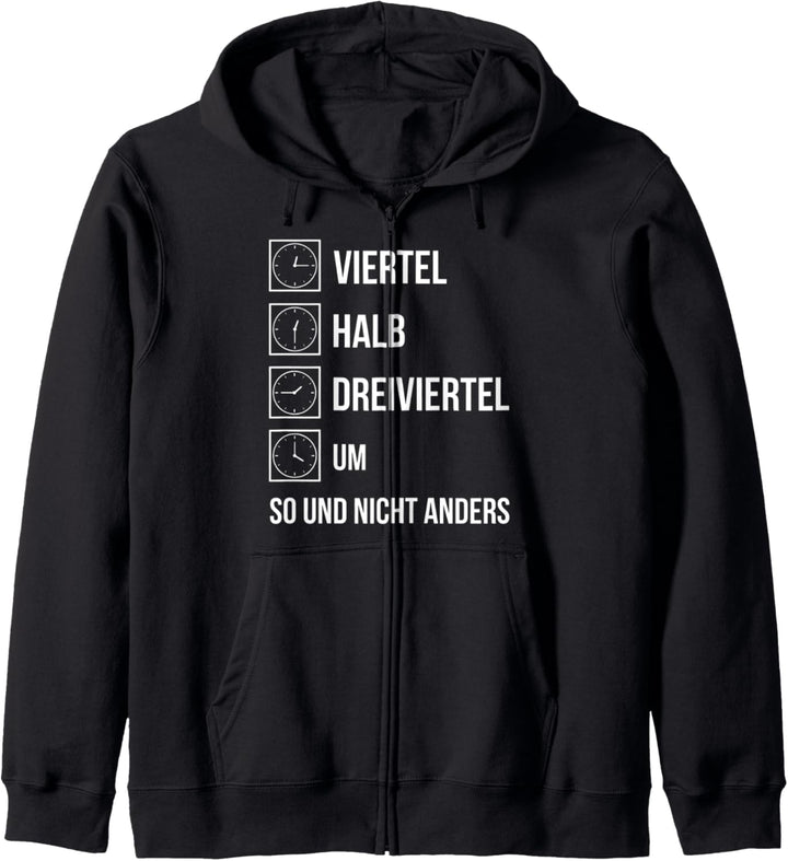 Ostdeutsche Uhrzeit Geschenk Ossi Zeiten DDR Lustiger Spruch Kapuzenjacke