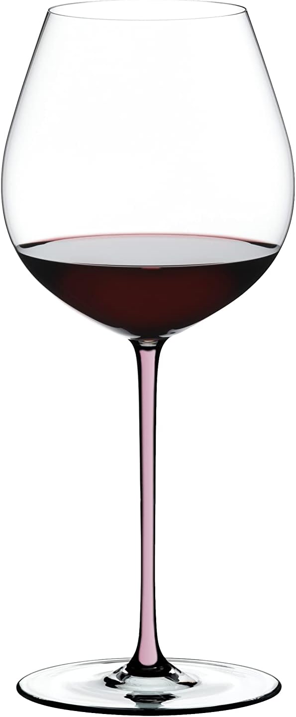 Riedel Fatto A Mano Old World Pinot Noir Glas, 1 Stück, Pink, Pinot Noir