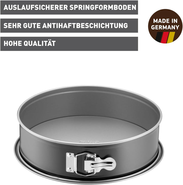 Original Kaiser Inspiration Springform 28 cm rund, Flachboden, Backform rund, Kuchenform antihaftbes