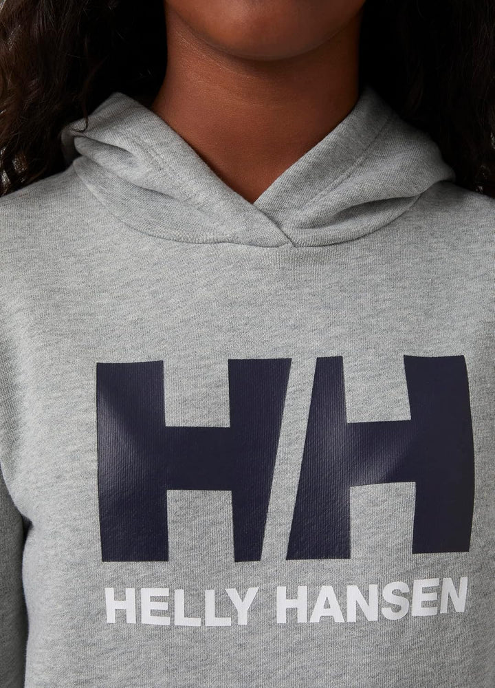 Helly Hansen Unisex Junior HH Logo Kapuzenpullover 2.0 14 Jahre Grau-melange, 14 Jahre Grau-melange
