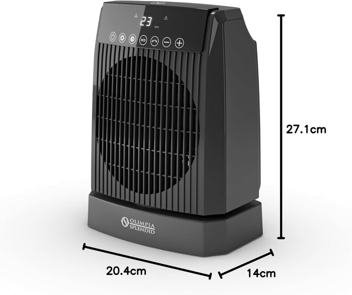 Olimpia Splendid Caldo Soul – Heizlüfter mit bis zu 2000W Leistung, IP21-Schutz, Kippschutz, Eco-Mod