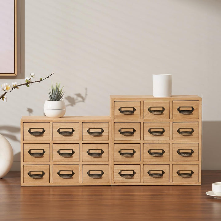 KIRIGEN Holz Schublade Organizer Desktop Storage Cabinet Box Schubladen für Home Office Desk Organis