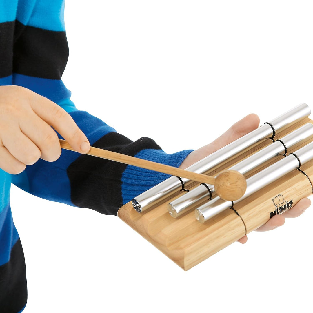 Nino Percussion Energy Chimes Musikinstrument – mit 3 Klangstäben – inklusive Schlägel – für Kinder