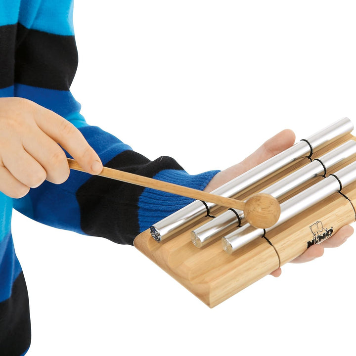 Nino Percussion Energy Chimes Musikinstrument – mit 3 Klangstäben – inklusive Schlägel – für Kinder