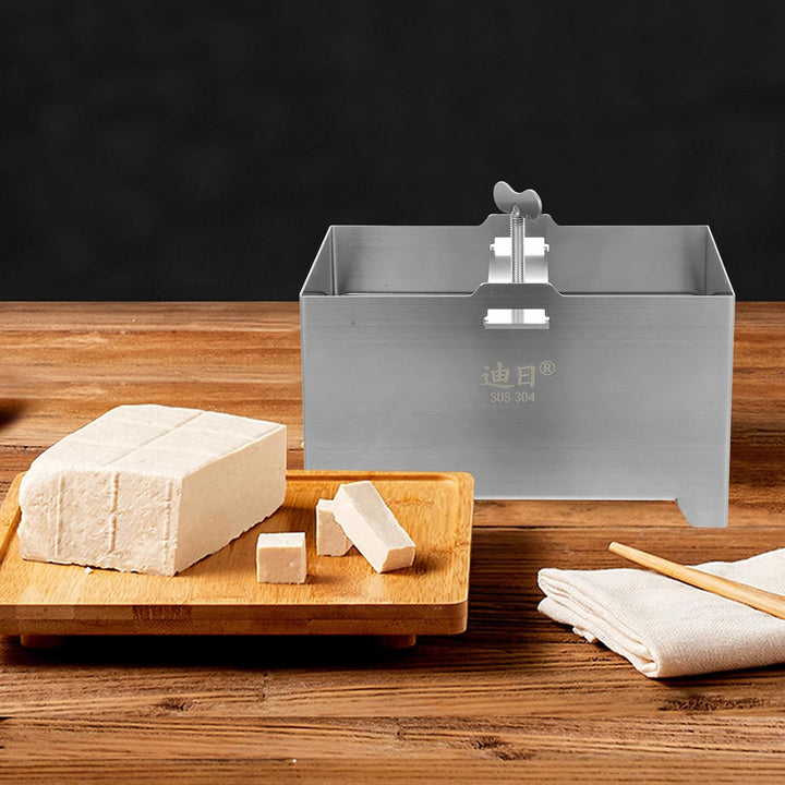 Operitacx Edelstahl Tofu Presse 16X12X9 cm 304 Lebensmittelqualität Rechteckige Tofu Pressform Für H