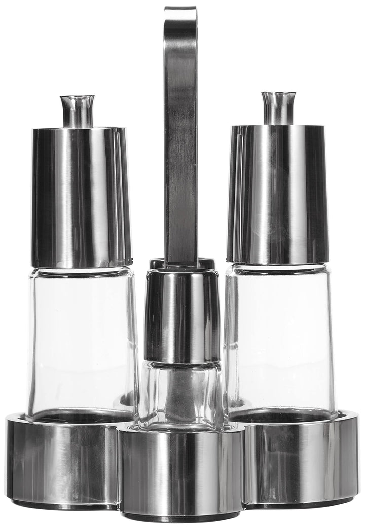 BRA Bella - Vinaigrette, 4 Stück, 18/10 Edelstahl und Glas