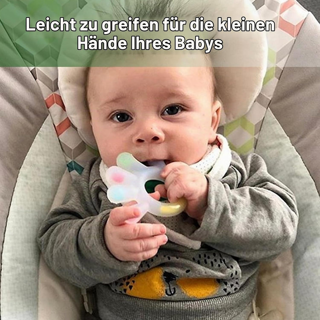 Haakaa Beissspielzeug für Baby, Silikon Beissringe für Babys ab 3 Monate, Baby Beissspielzeug Kauspi