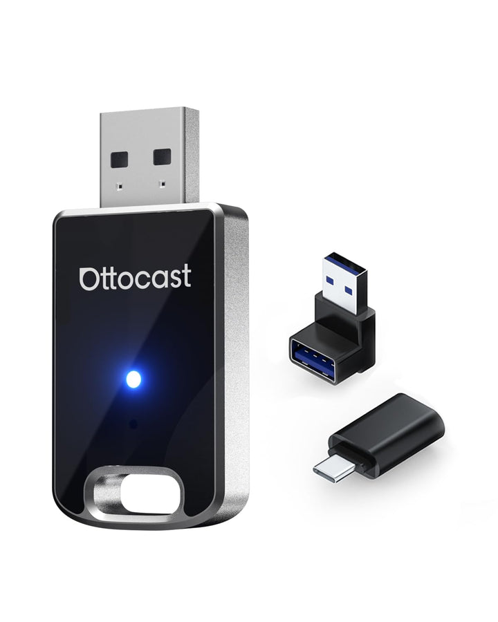 (Neues 2025 Modell) OTTOCAST 2-in-1 Wireless Carplay Android Auto Adapter, OTTO CAST Mini Edge für i