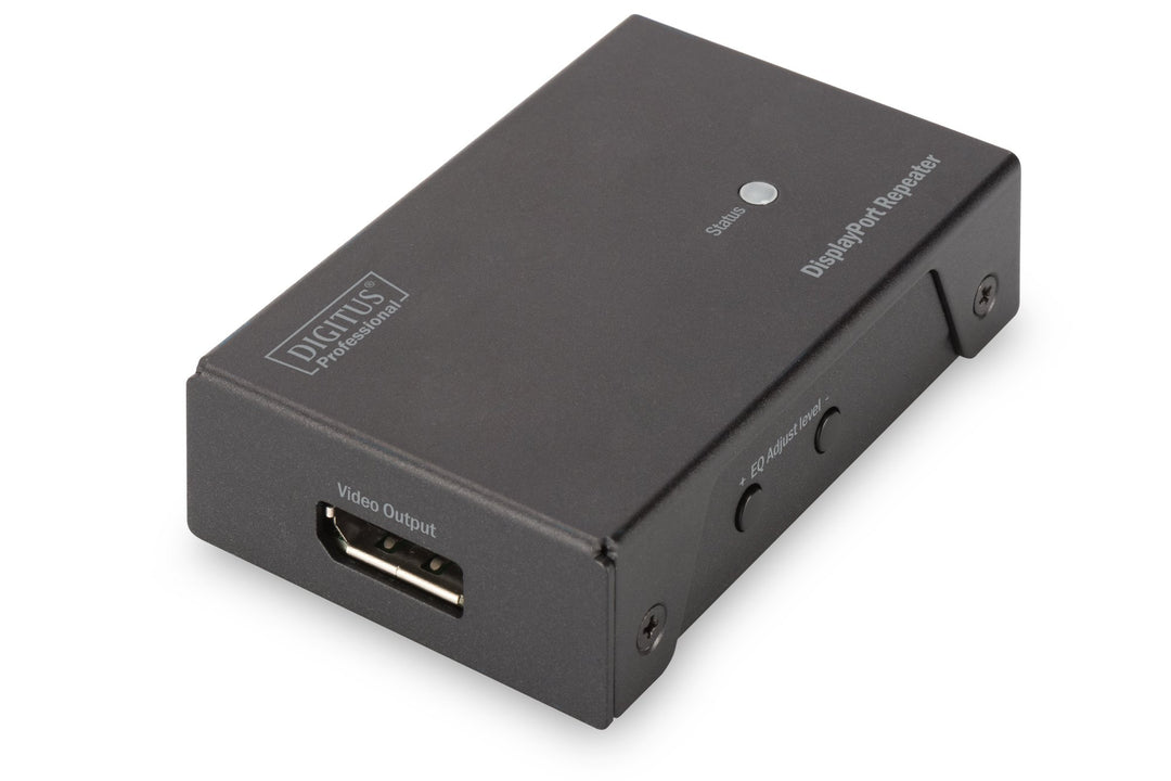 DIGITUS 4K DisplayPort Repeater, UltraHD bis zu 13 m, FullHD bis zu 20 m, Auflösung 3840 x 2160 bei