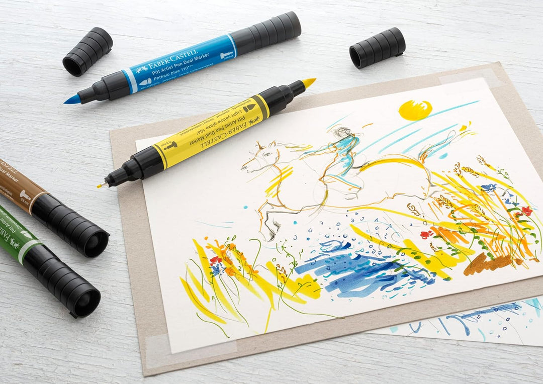 Faber-Castell PITT Artist Pen Dual Marker India Ink - 30 Stück