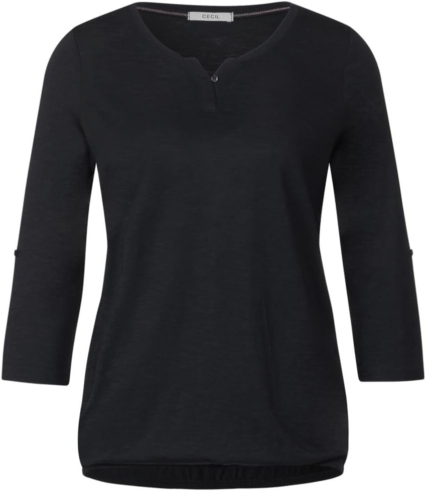 Cecil Damen T-Shirt XS Schwarz (Black), XS Schwarz (Black)