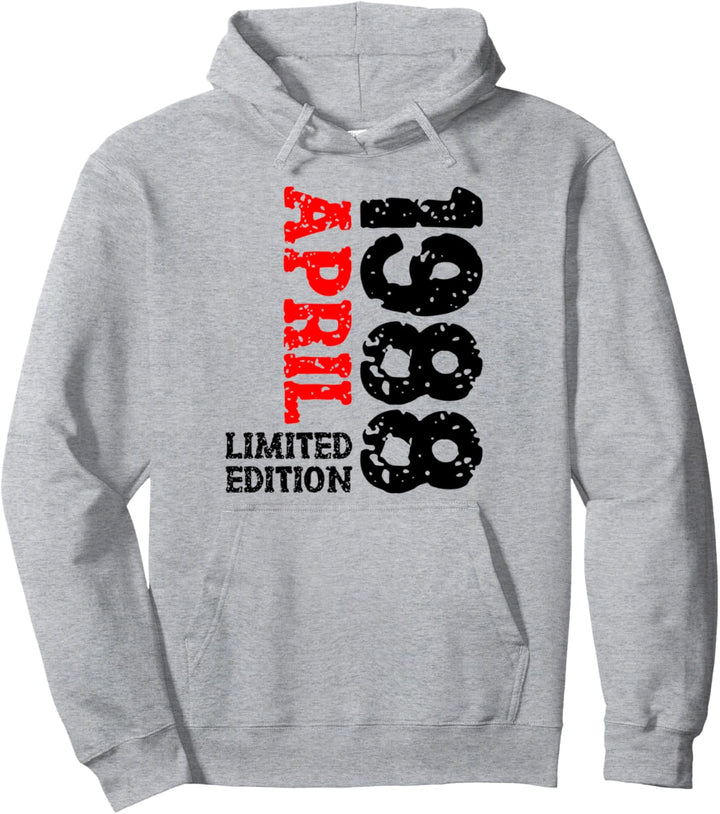 35. Geburtstag Deko Frauen Männer Limited Edition April 1988 Pullover Hoodie
