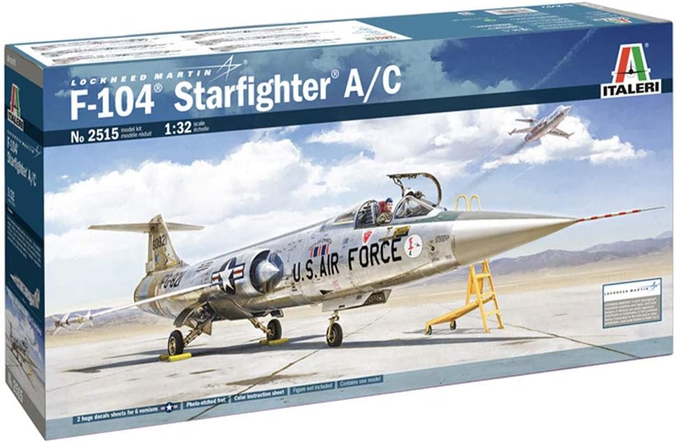 Italeri 2515S Other License 1:32 F-104 A/C Starfighter, Modellbau, Bausatz, Standmodellbau, Basteln,