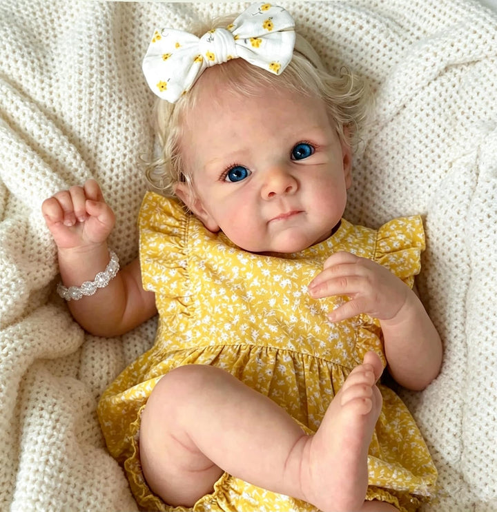 Zero pam Reborn Baby Mädchen-48CM Reborn Baby Vollsilikon Lebensecht,Lebensechte Babypuppen Wie Echt