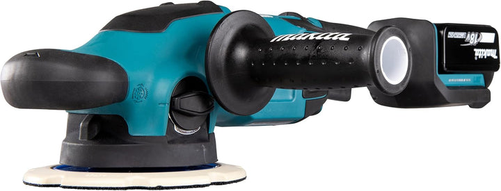 Makita DPO600TKX1 Exzenterpolierer, 1 Akku plus Ladegerät im Transportkoffer, Blau, 18 V / 5,0 Ah mi