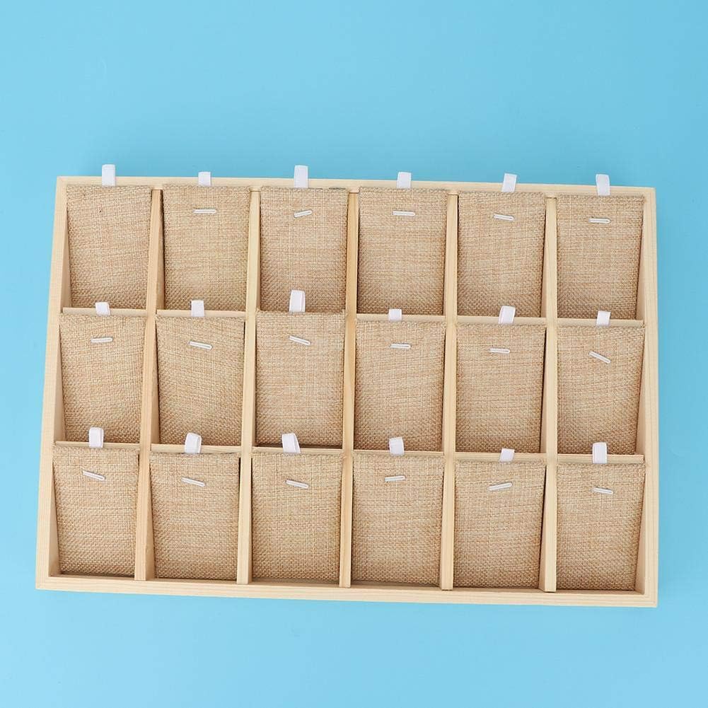 Zerodis Schmuckablage Holz Samt Tablett Vitrine Aufbewahrungskoffer Holz Samt Schmuck Display Schmuc