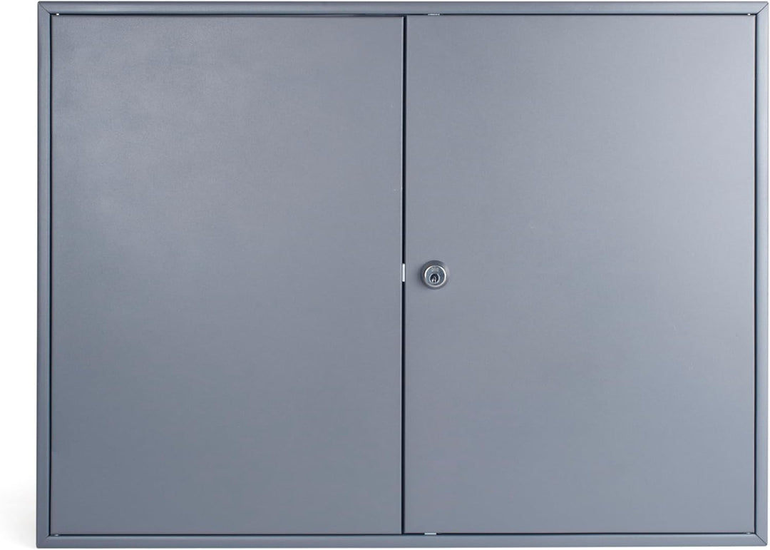 Pavo 8032129 Schlüssel-Kasten/Schrank, 300 Haken mit seitlichem Schlüsseleinwurf, dunkelgrau 300 Hak