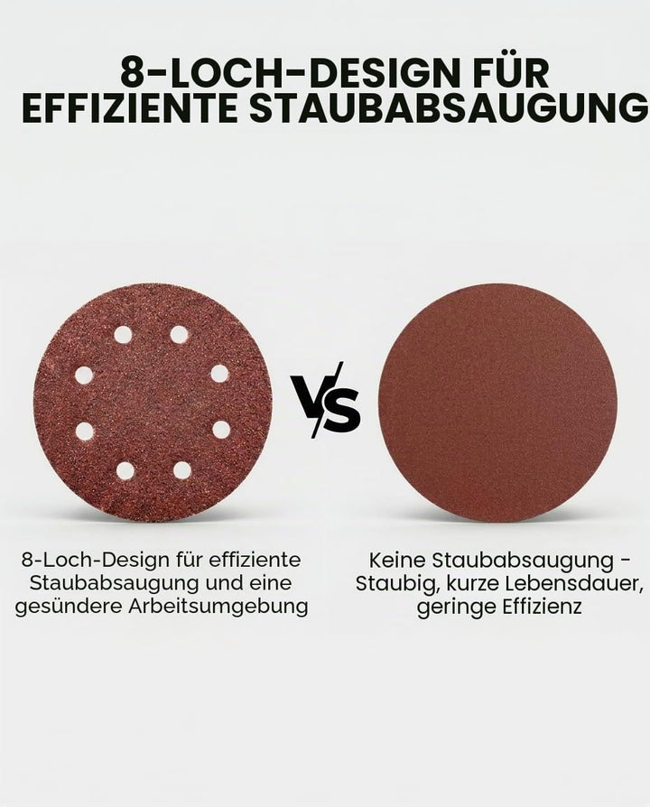 Schleifpapier 180mm Klett Körnung 180, 40 Stück 180mm Schleifscheiben für Schleifgiraffe Langhalssch