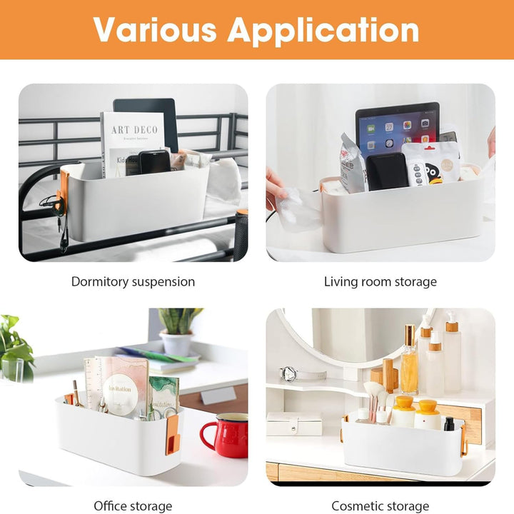 2 Stück Bett Organizer Zum Einhängen, Hängebett Organizer Aufbewahrungskorb,Nachttisch Bett Bettabla