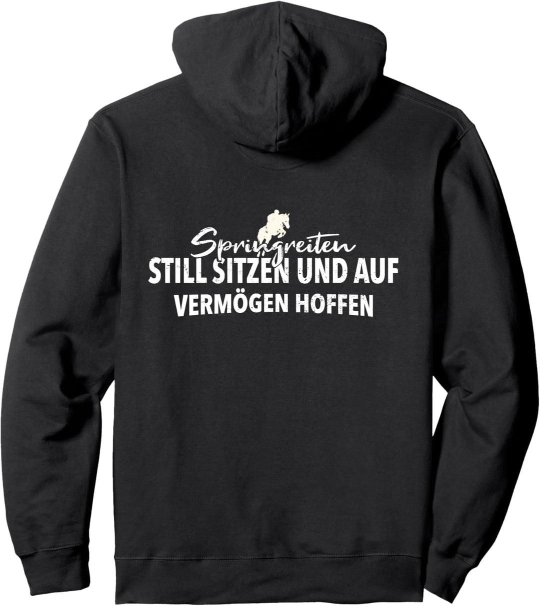 Spring Reiter Still Sitzen Und Auf Vermögen Hoffen Reit Pullover Hoodie