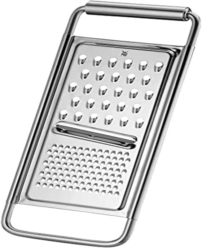 WMF Gourmet Küchenreibe Edelstahl, 30 x 12 cm, 3in1, Reibe und Hobel, Cromargan, 3 Reibeflächen, opt