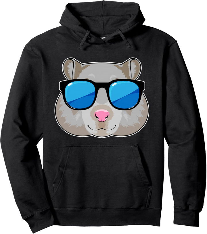 Hamster Sonnenbrille Pullover Hoodie