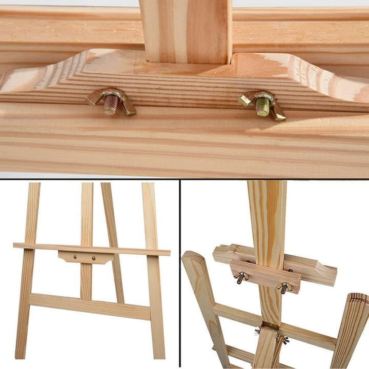 Staffelei-Ständer aus Holz - Verstellbare Künstler-Staffelei für Malerei, Erwachsene, Hochzeit, Disp