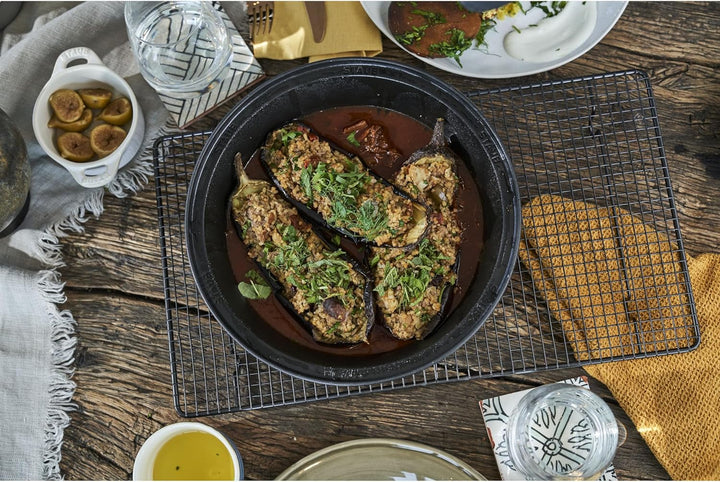 STAUB Tajine, 28 cm, Gusseisen, für traditionelle marokkanische Gerichte, Kirschrot Kirschrot 28 cm,