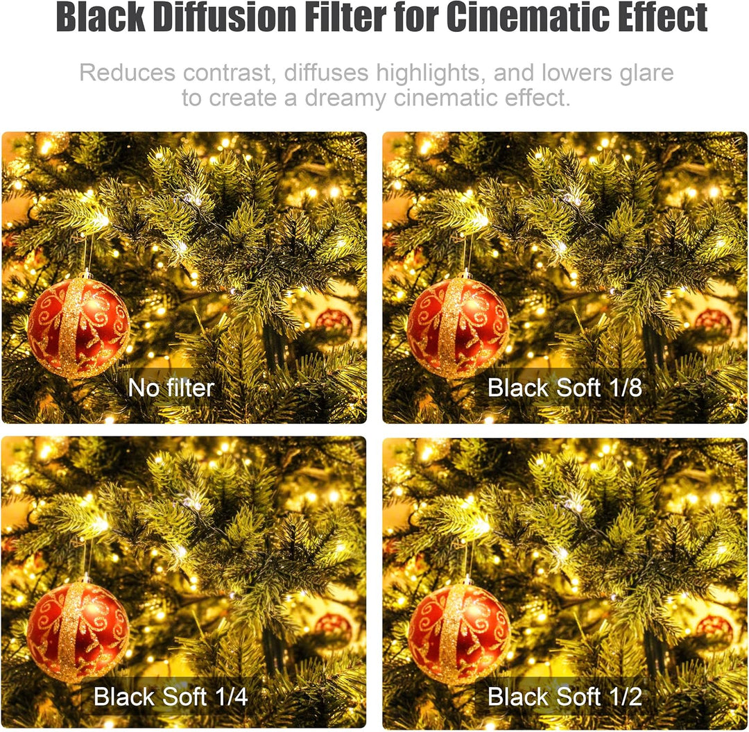 FOTGA 4x5.65 Black-Mist 1/8 Filter,Rechteckfilter Black Promist 1/8 Filter Diffusionsfilter Effektfi