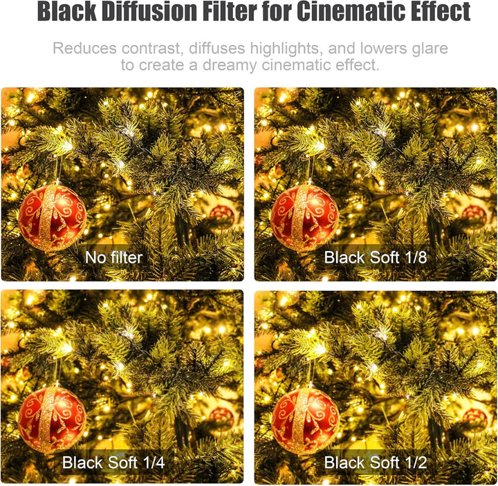FOTGA 4x5.65 Black-Mist 1/4 Filter,Rechteckfilter Black Promist 1/4 Filter Diffusionsfilter Effektfi